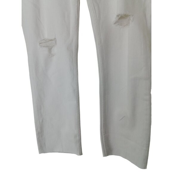 NWT Gap Vintage Slim Mid Rise Jeans Size 31/ 12 White Skinny Distressed - Picture 4 of 15